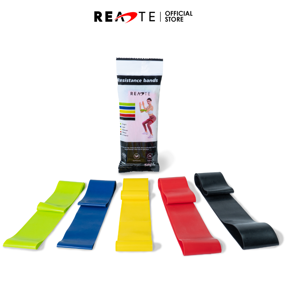 READTE ยางยืดออกกำลังกาย 5 แรงต้าน ยางยืดปั้นก้น 5-18 KG. RESISTANCE BAND