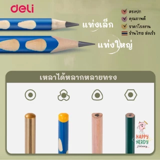 Deli เครื่องเหลาดินสอ กบเหลาดินสอ เครื่องเหลาแบบตั้งโต๊ะ สีพาสเทล สีสดใส วัสดุแข็งแรง (1 เครื่อง)