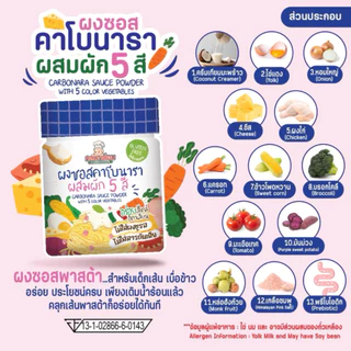 Klomkloam กลมกล่อม ซอสพาสต้า พร้อมทาน สำหรับเด็ก 1 ขวบขึ้นไป