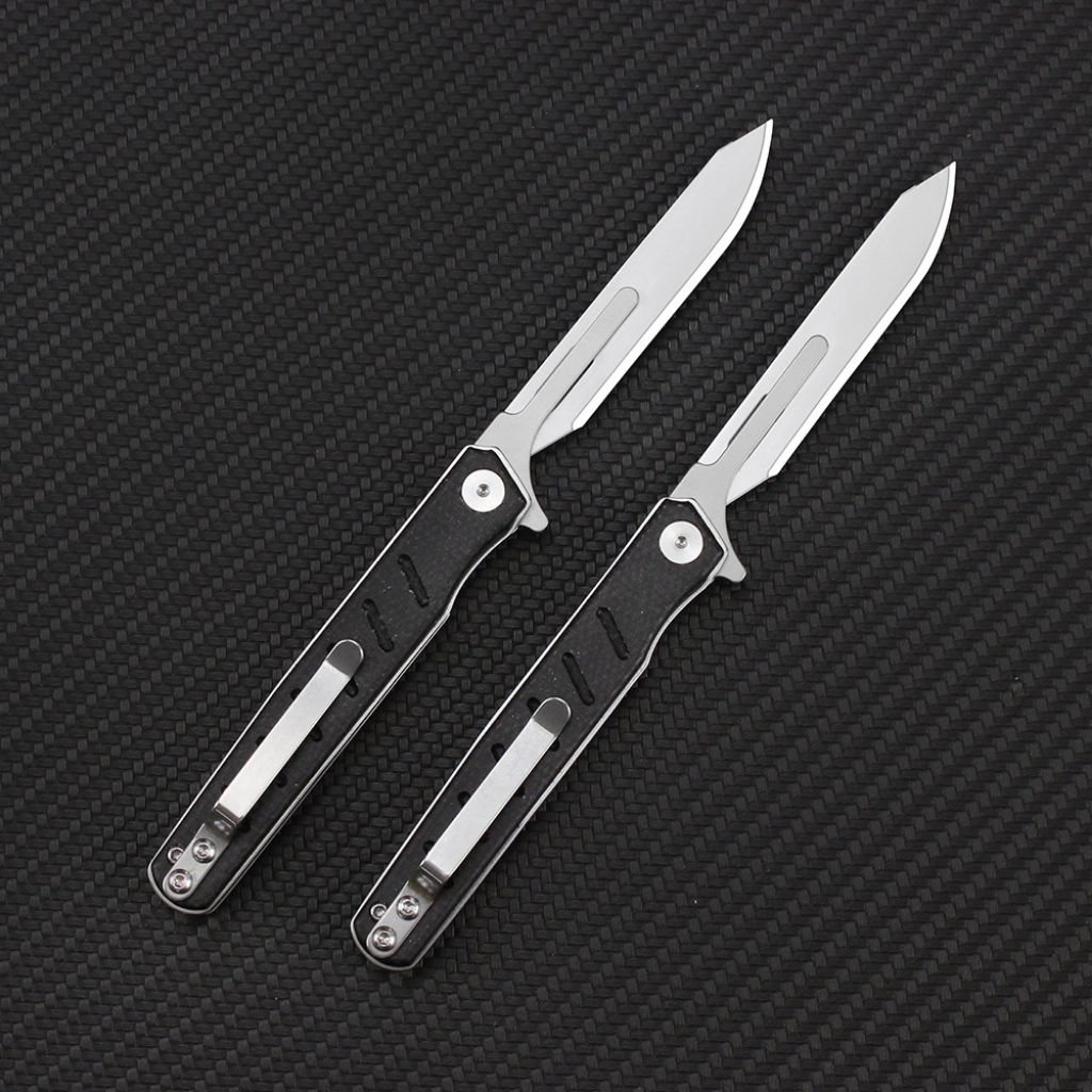 มีดติดตา ต่อกิ่ง เสียบยอด พับได้ ด้ามคาร์บอนไฟเบอร์ carbon fiber