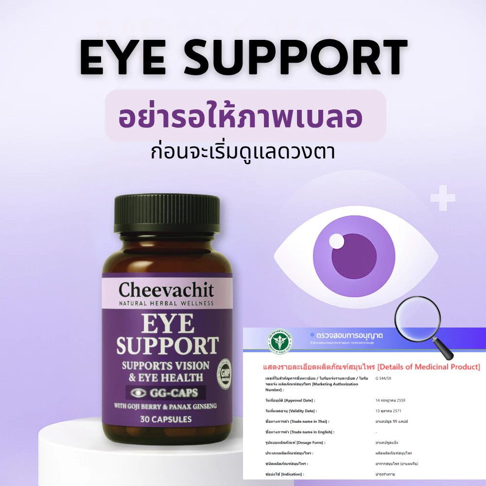 [1+1= 2กระปุก] - วิตามินบำรุงสายตา เพิ่มประสิทธิภาพการมองเห็น /วุ้น ต้อ จอเสื่อม แสบตา ตาแห้ง แพ้แสง thumbnail 6