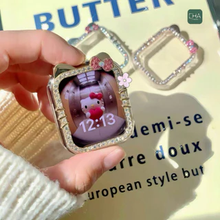 เคส watch เคสเพชรไม่มีจอ KT case สําหรับ watch11 10 9 8 Se 7 6 5 4 Se เคส ขนาด41/42/s10mm 45/46มมเคสสําหรับแอปเปิ้ลวอช
