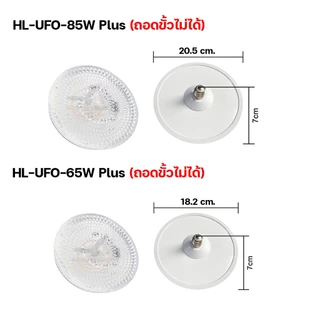 หลอดไฟUFO 65W 85W 125W 165W หลอดไฟ LED ลายเพชร โคมไฟซาลาเปา หลอดไฟจานบิน ไฟเพดาน ยี่ห้อ HLX