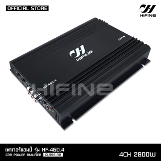 HIFINE พาวเวอร์แอมป์ขับกลางรุ่น HF-460.4 CLASS AB 4CH.2800W.ขับกลาง8-16 ดอกได้ จำนวน 1 ตัว