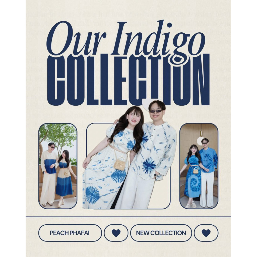 งานมัดย้อมคอลเลคชั่นคู่ Indigo weekend