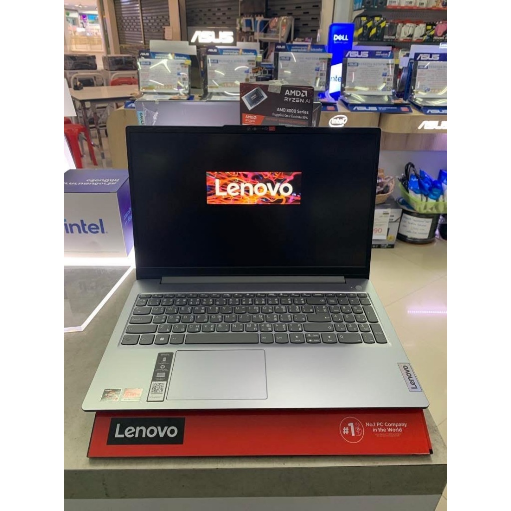 โน๊ตบุ๊ค Lenovo IdeaPad Slim 3 15AMN8-82XQ00C2TA Grey