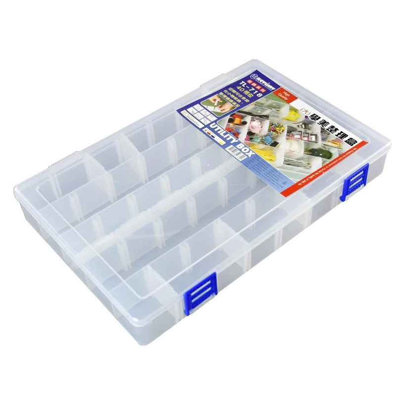 กล่องแบ่งช่อง 40 ช่อง มีแผงกั้นให้ Keyway