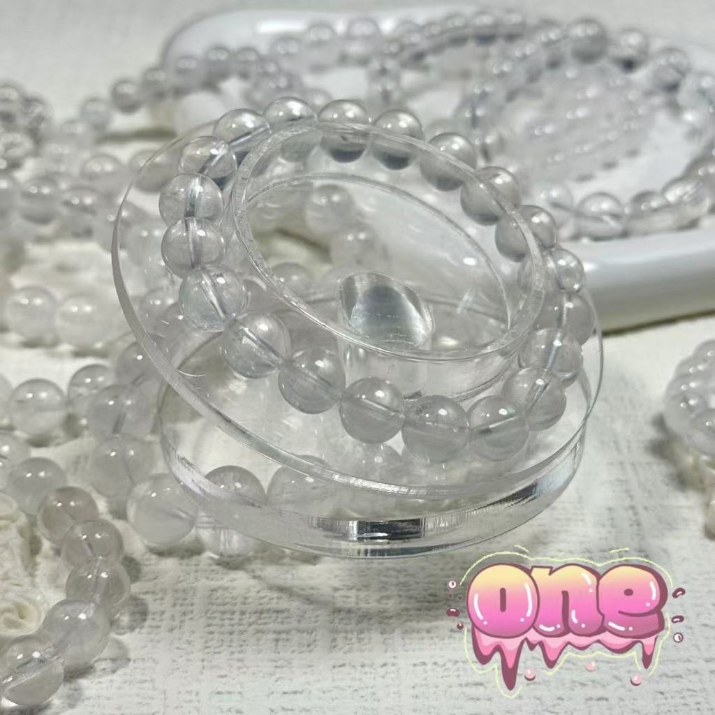 สร้อยข้อมือผีขาวธรรมชาติจากบราซิล White Ghost Bracelet หินแห่งปัญญา *หินธรรมชาติ * Top High Quality
