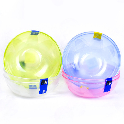 Lifepro ชามพลาสติกสีใส เนื้อ PS (แพคละ 2 ชิ้น) รุ่น H-1012 ขนาด 18 x 6.5 cm. ชามล้างผักผลไม้ ถ้วยสีใส กระจาดกลม ชามกล