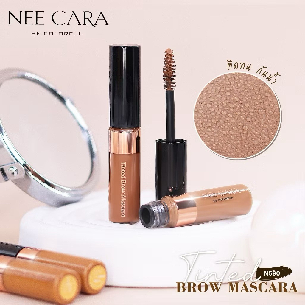 NEE CARA TINTED BROW MASCARA N590 นีคาร่า มาสคาร่า มาสคาร่าคิ้ว คิ้ว ที่ปัดคิ้ว