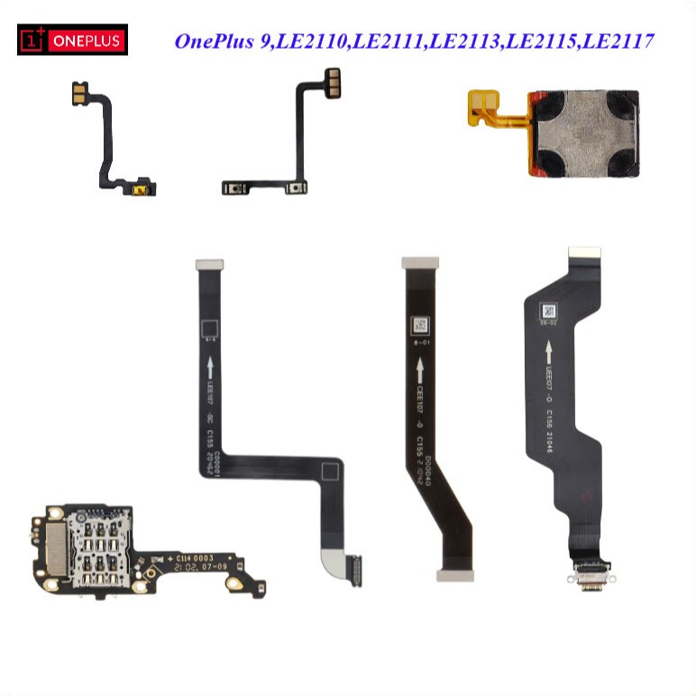 อะไหล่มือถือ OnePlus 9,LE2110,LE2111,LE2113,LE2115,LE2117/สายแพร/ลำโพงหูฟัง