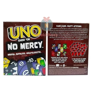 พร้อมส่ง อูโน่ no mercy การ์ดเกม กล่องกระดาษ การ์ด+4 +6 +10 แลกกับใครก็ได้ ไพ่ Uno การ์ดเกมส์