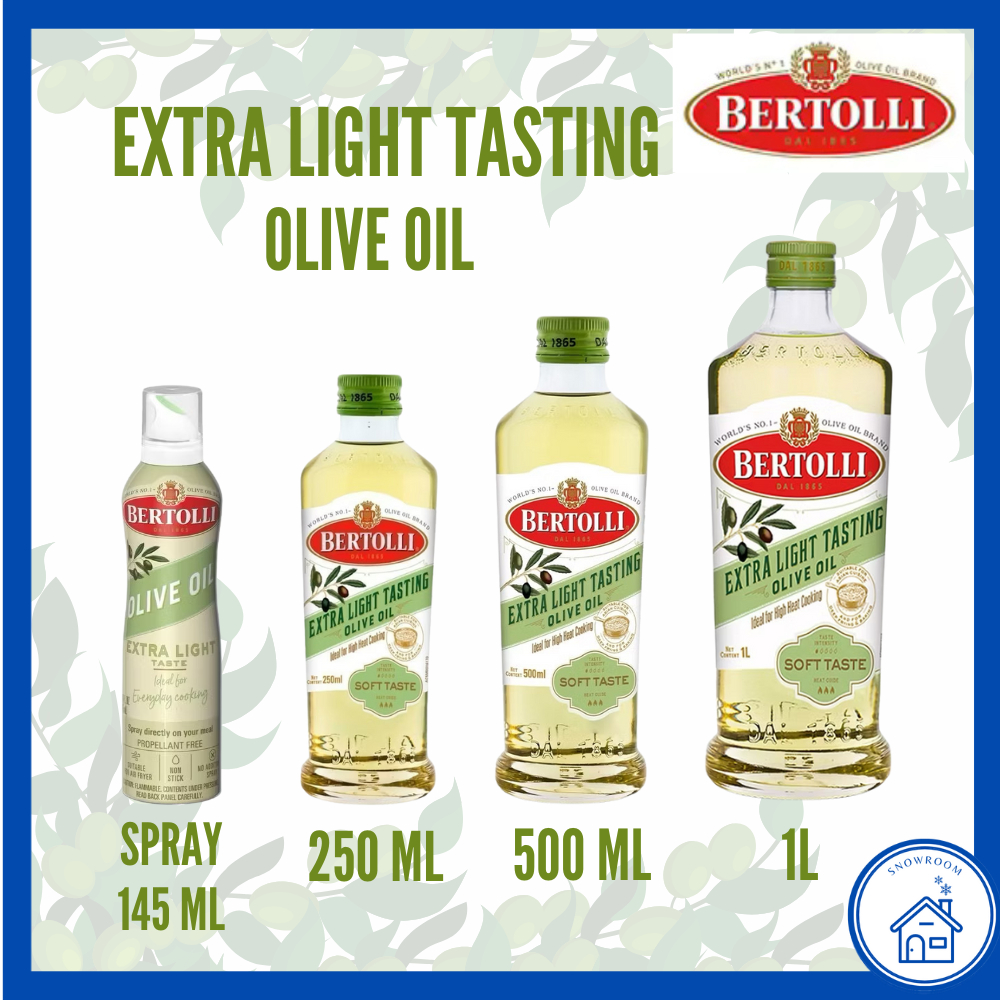 [น้ำมันมะกอก เบอร์ทอลลี่ เอ็กซ์ตร้า ไลท์ เทสติ้ง 250-1000 ML] Bertolli Extra Light สำหรับปรุงอาหาร