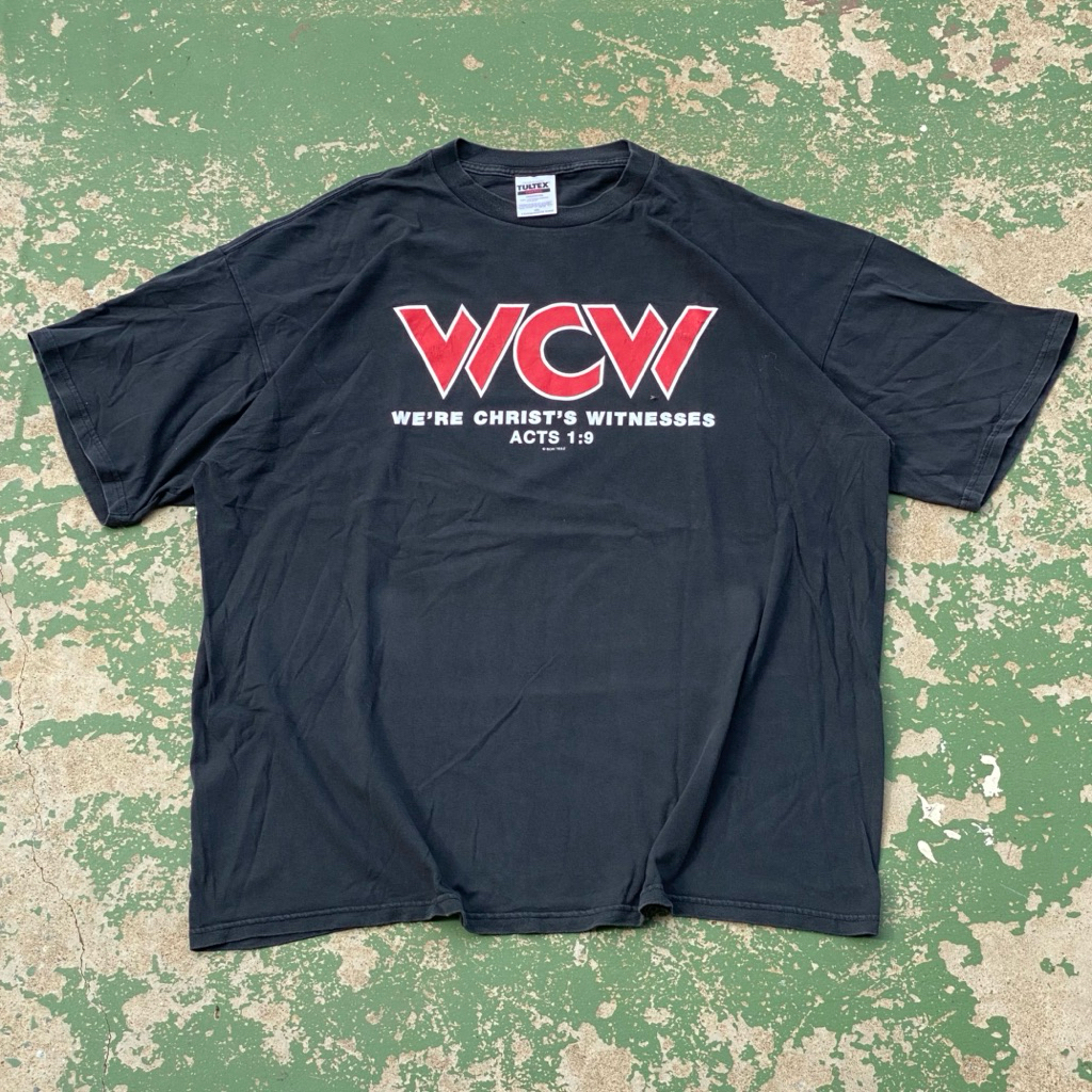 เสื้อยืดมวยปล้ำมือสอง ( wcw )