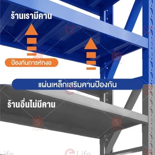 Elife ชั้นวางของ [ออกใบกำกับภาษีได้] ขนาดใหญ่ 2เมตร ชั้นวางเหล็ก ชั้นเก็บของ ชั้นเหล็ก shelf warehouse