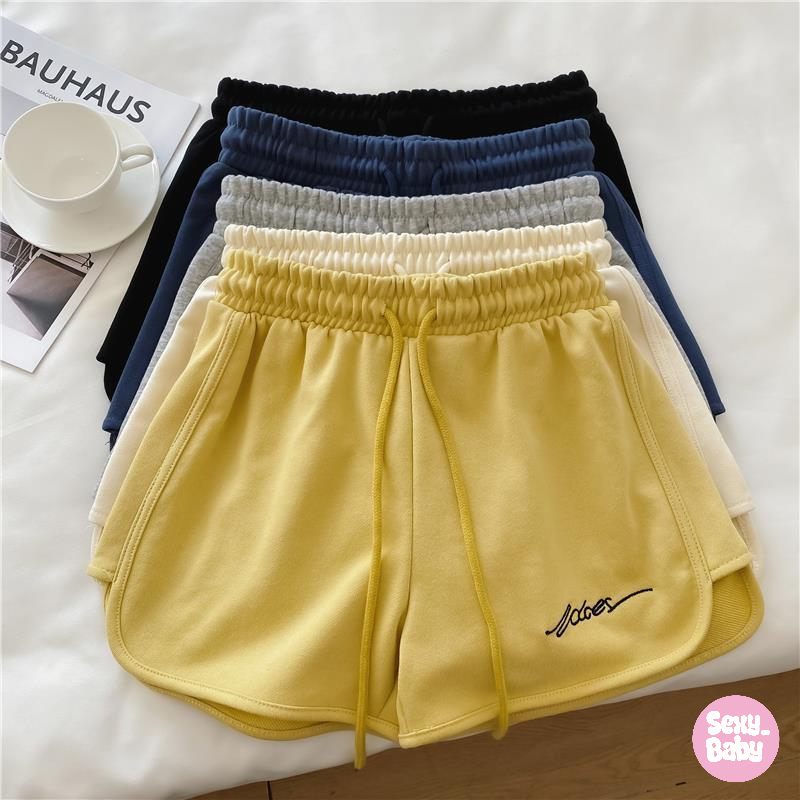 🩷sexy baby🩷กางเกงขาสั้น กางเกงกีฬาลำลอง ผ้าใส่สบาย 5 สีให้เลือก ส่งไวจากไทย