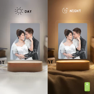 ผลิต 1-2 วัน Happylife โคมไฟอะคริลิคสั่งทำ Full Display สกรีนUV ของขวัญวันเกิด ของขวัญแฟน วาเลนไทน์ แต่งงาน ครบรอบเทศกาล