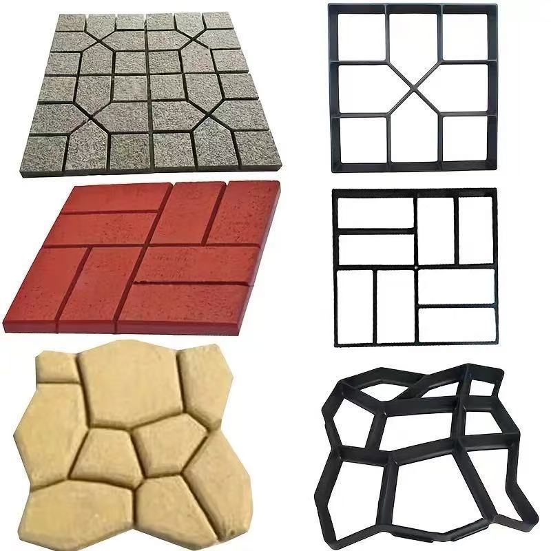 [ส่งจากกรุงเทพ]แม่พิมพ์ทางเดิน แม่พิมพ์อิฐบล็อกปูน DIY สำหรับตกแต่งสวน ทางเดินในบ้าน (พลาสติก PP ทนทาน)