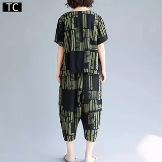 TC ชุดเซต 2 ชิ้น แฟชั่นผู้หญิงสไตล์เกาหลี ใส่ได้หลายโอกาส ระบายอากาศดี New Fashion women's รุ่น2842