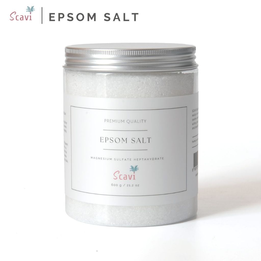 Epsom salt ดีเกลือฝรั่ง 600 g เกลือสปา Magnesium sulfate แมกนีเซียม ซัลเฟต