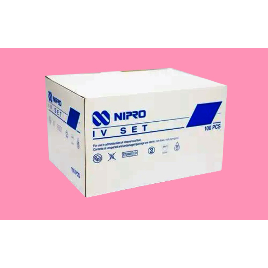ชุดให้น้ำเกลือผู้ใหญ่ IV Set nipro 100pcs ISA-001AS NST