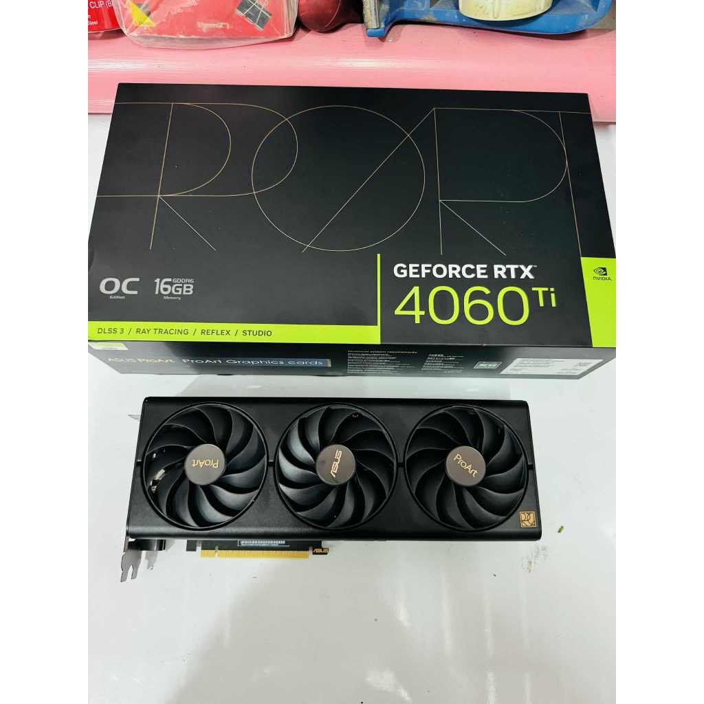 ขายการ์ดจอมือสอง ASUS VGA GEFORCE RTX 4060 TI PROART O16G - 16GB GDDR6