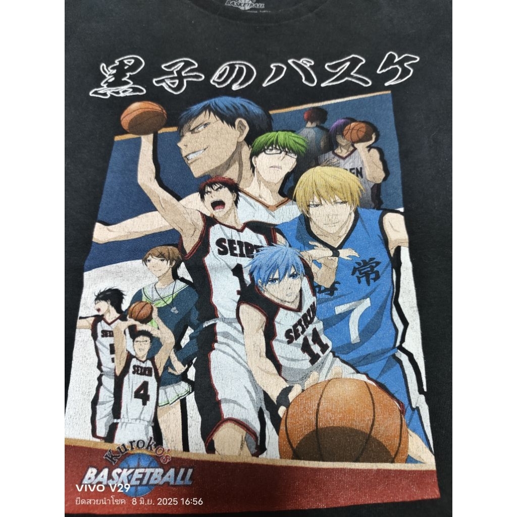 D131💜Kuroko's basketball อก36ยาว23🧵เสื้อยืดมือ2 USA