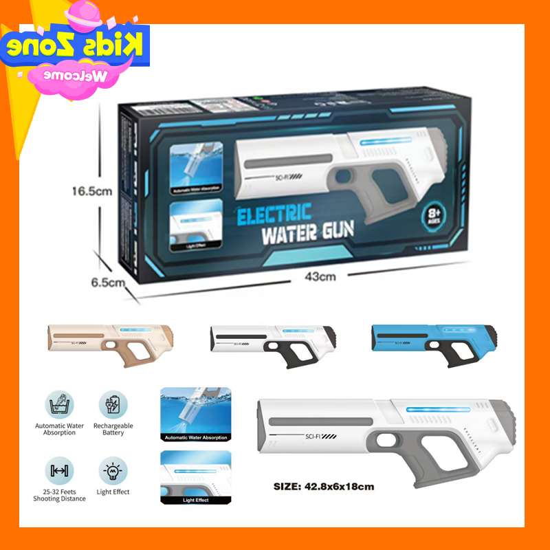 🔫คูปอง🔫ปืนฉีดน้ำไฟฟ้า water gun ปืนฉีดน้ำขนาดใหญ่ ยิงไกล Toy gun เทศกาลสงกรานต์ เด็ก ปืนฉีดน้ำของเล่น ปืนฉีดน้ำ