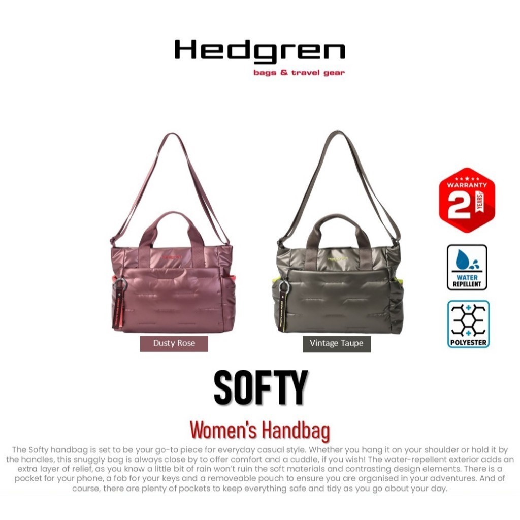 Hedgren SOFTY COCOON Women’s Handbag | Cocoon Collection กระเป๋าสะพายข้าง กระเป๋าถือ ผู้หญิง