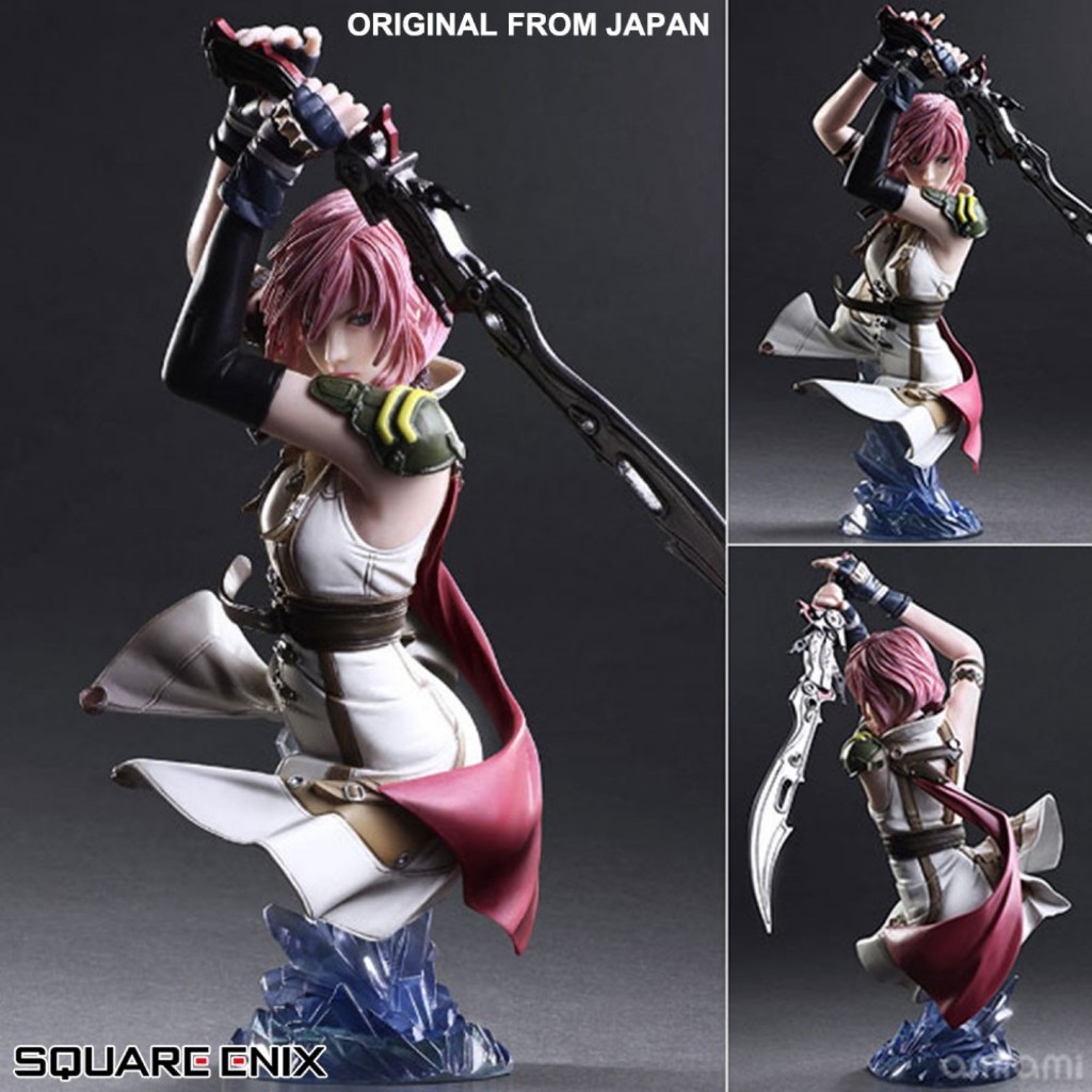งานแท้ Genuine Square Enix Static Arts Bust Final Fantasy XIII ไฟนอล FF Lightning Statue ไลท์นิ่ง Fi