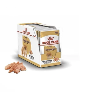 [1โหลอาหารเปียก] ROYAL CANIN อาหารเปียก สุนัข POMERANIAN สูตรสุนัขพันธุ์ปอม โต 1 โหล*85g
