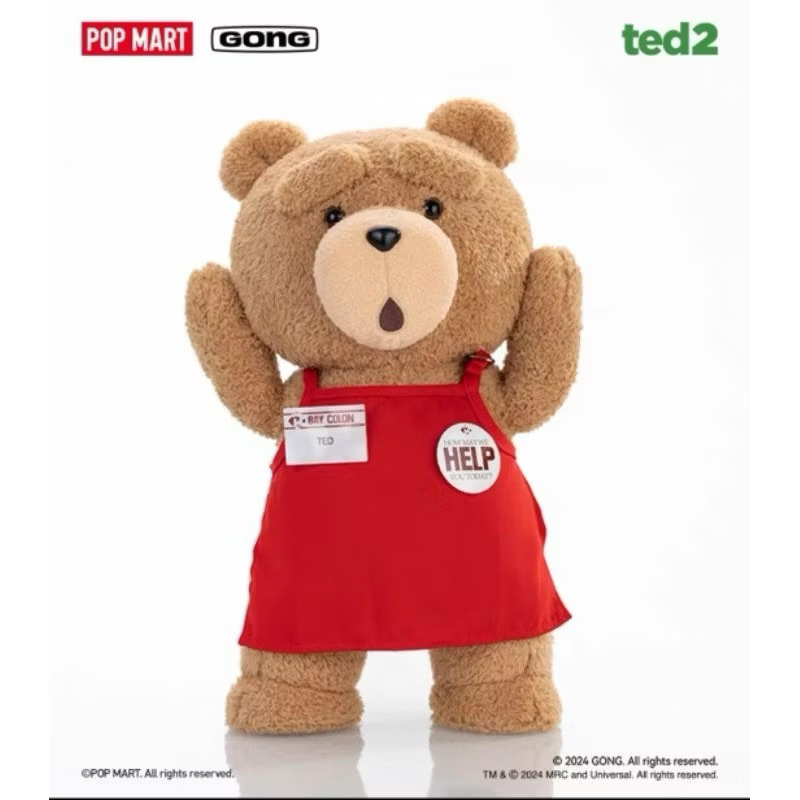 พร้อมส่ง ted2 ตุ๊กตาหมี ขนาด 30 cm.popmart