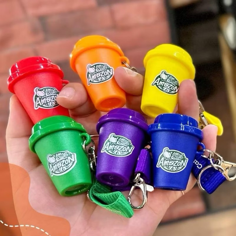 พวงกุญแจอเมซอน Café Amazon Reusable Cup ของแท้ จาก คาเฟ่ อเมซอน
