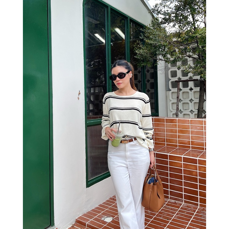 พร้อมส่ง Margarett top Basicselected เสื้อไหมพรม สไตล์เกาหลี