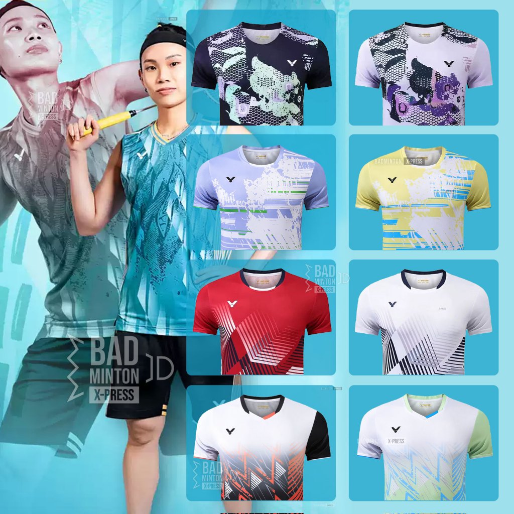 [ส่งจากไทย] เสื้อแบดมินตัน วิคเตอร์ คอลเลคชั่นใหม่ล่าสุด ปี 2024 ส่งจากคลังสินค้าในไทย มีบริการเก็บเงินปลายทาง
