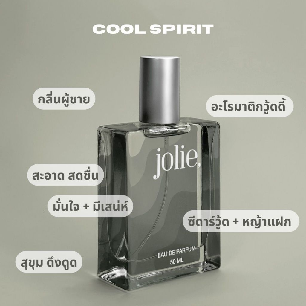 [ขายดีที่สุด] JOLIE น้ำหอมผู้ชาย (กลิ่น Cool Spirit) น้ำหอมวัยรุ่น น้ำหอมนำโชค น้ำหอมสายมู ติดทน EDP