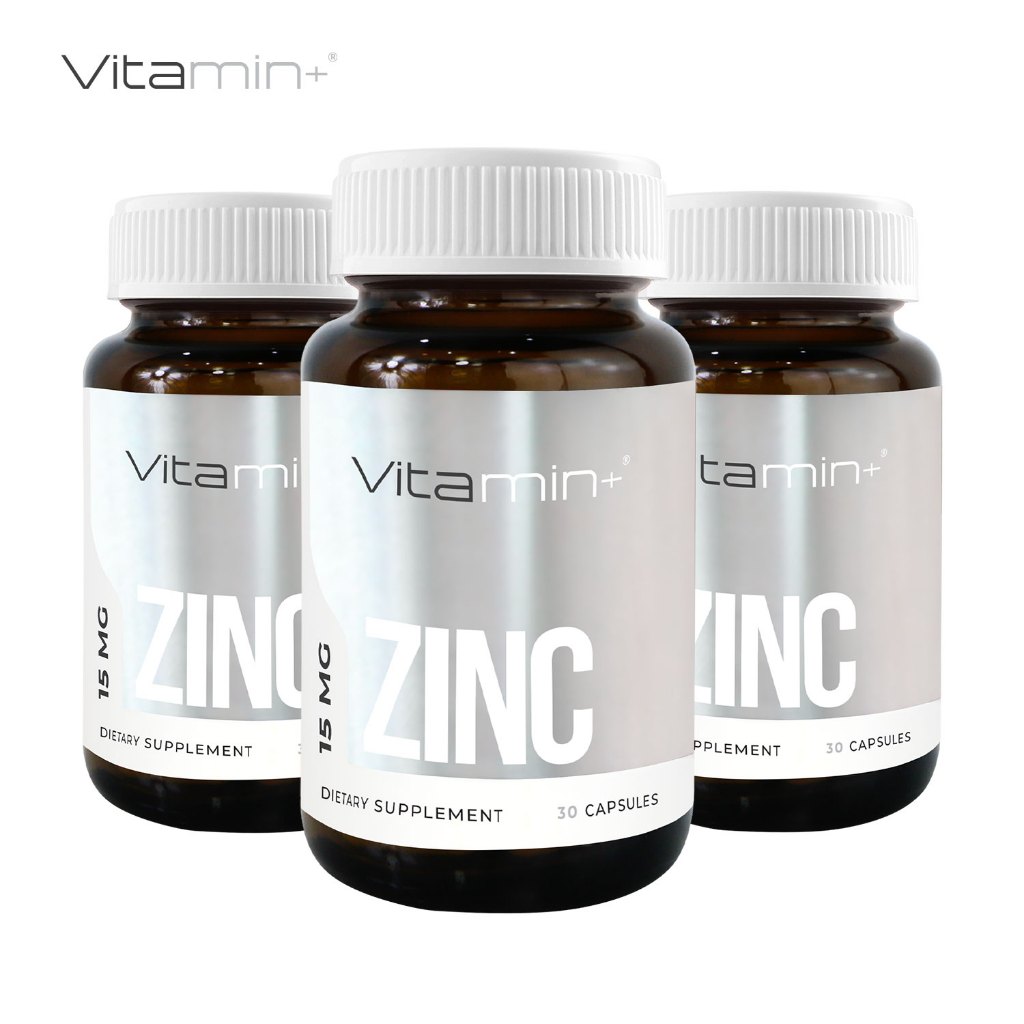 [แพ็ค 3 ขวด] ซิงค์ วิตามินพลัส Zinc Vitamin plus ซิงค์ อะมิโน แอซิด คีเลต Zinc Amino Acid Chelate ซิงค์วิตามิน