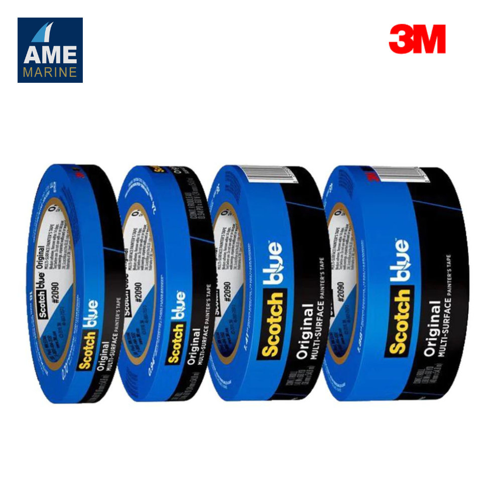 3M Scotch Blue Painter's Tape 2090 เทปกาว สก๊อตซ์-บลู สีฟ้า 18มม 24มม 36มม 48มม x 54.8เมตร