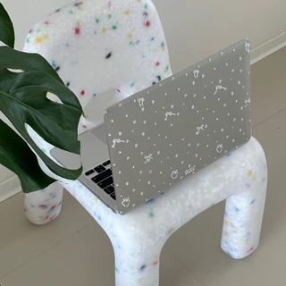 Shesell พร้อมส่ง✨เคส macbook(Crystal)ริบบิ้นสีขาว Air13 Neo13 A3240 Pro13 เคสสำหรับแมคบุ๊คใส A2338