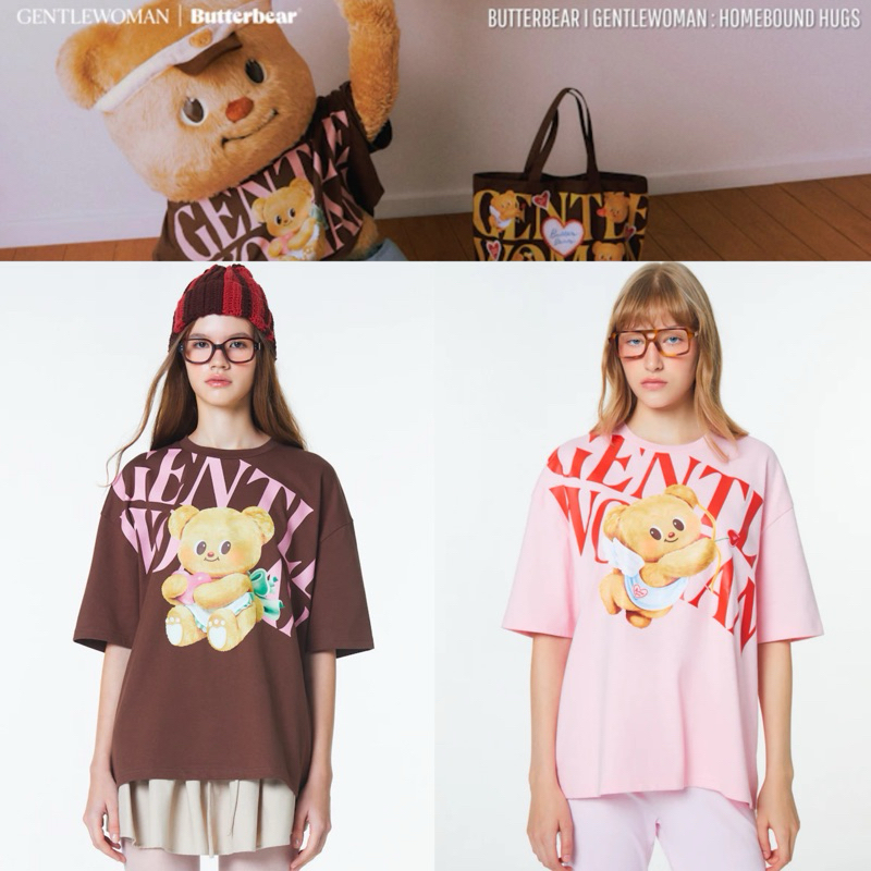 พร้อมส่ง ใช้โค้ดลด30% GENTLEWOMAN X BUTTERBEAR (ANGEL BEAR OVERSIZED TEE)