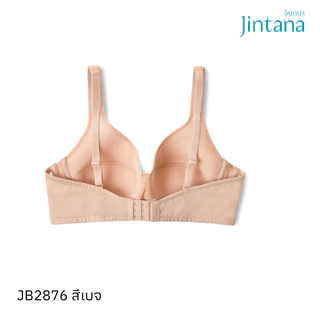 Jintana เสื้อชั้นใน รุ่น New Basic รหัส JB2876 (เสริมโครง) Wire (คัพB,C) เสื้อในกระชับ เสื้อในสาวอวบ