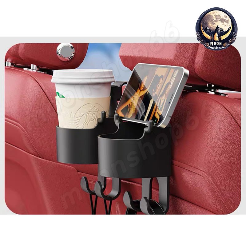 ที่วางแก้วน้ำ แบบแขวน อเนกประสงค์ สําหรับติดเบาะหลังรถยนต์ ตะขอ 1ชิ้น พร้อมส่ง - รูปที่ 5