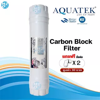 Aquatek ไส้กรองอินไลน์ inline ไส้กรองแคปซูล ไส้กรองตู้กดน้ำ Aquatek ฟิลเตอร์กรองน้ำ Inline Filter