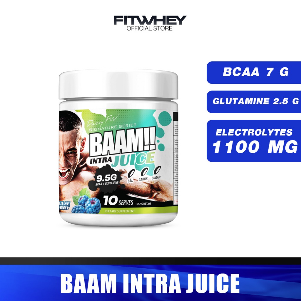 BAAM INTRA JUICE (10 SERVINGS) | BCAA 7G + GLUTAMINE 2.5G + ELECTROLYTES 1100MG
