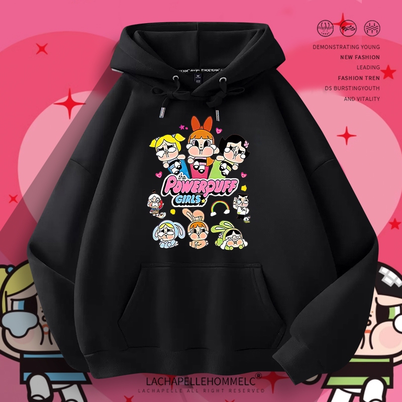 L814จัดส่งด่วนเสื้อฮู้ดแขนยาวคอกลมลายLABUBUสวยผ้าดีใส่สบายฯ
