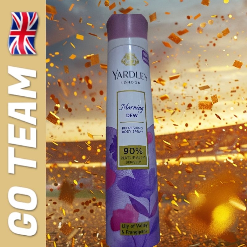 YARDLEY LONDON Morning Deu Refreshing Body Spray 150ML สารสกัดจากธรรมชาติ 90%