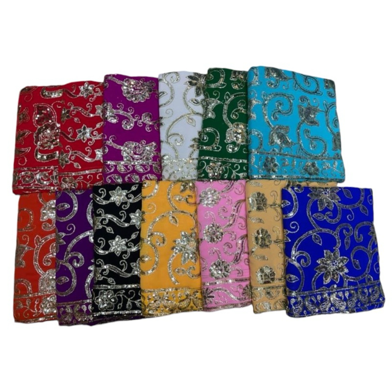 ผ้าซารีใส่กับเสื้อจากอินเดีย 6m/indian saree fabric with blouse 6m/ offer to god
