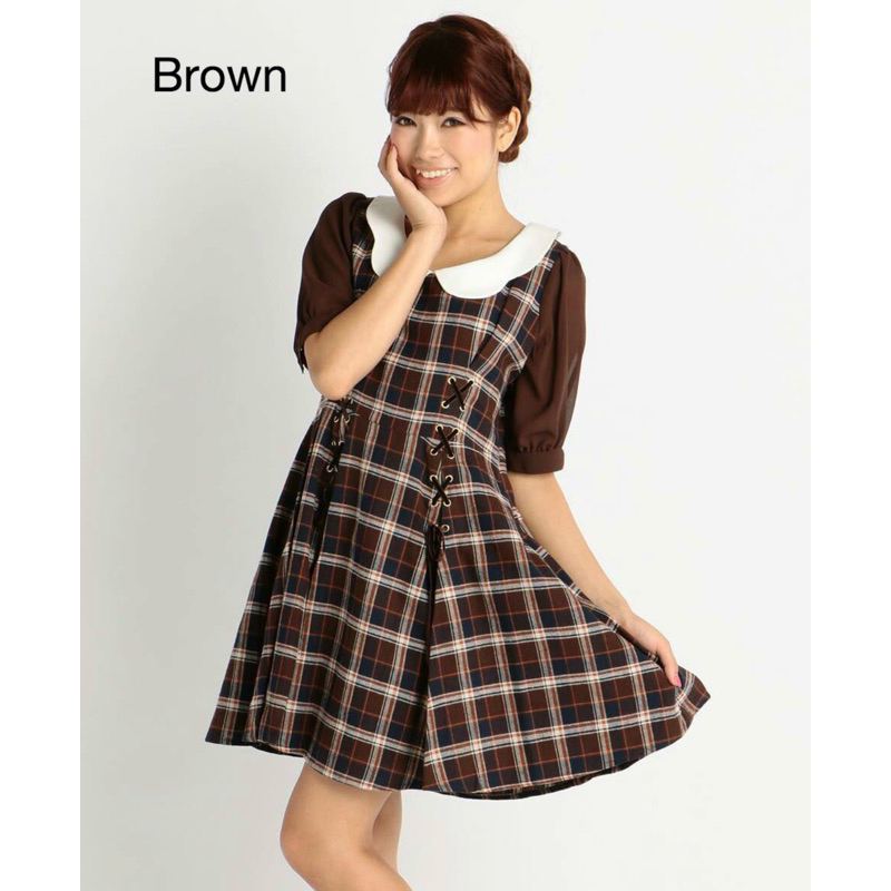 เดรสแบรนด์ Lizlisa สวยมากๆค่ะสายแบ๊วควรมีไว้ครอบครอง😘💕แบรนด์ญี่ปุ่น 🇯🇵แท้