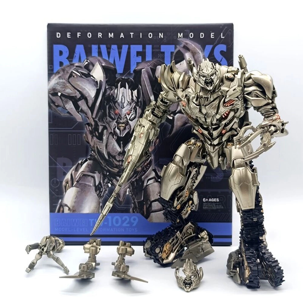 ของเล่นหุ่นยนต์แปลงร่าง TW-1029 โมเดลฟิกเกอร์ Transformer Megatron ของเล่นสําหรับเด็กผู้ชาย