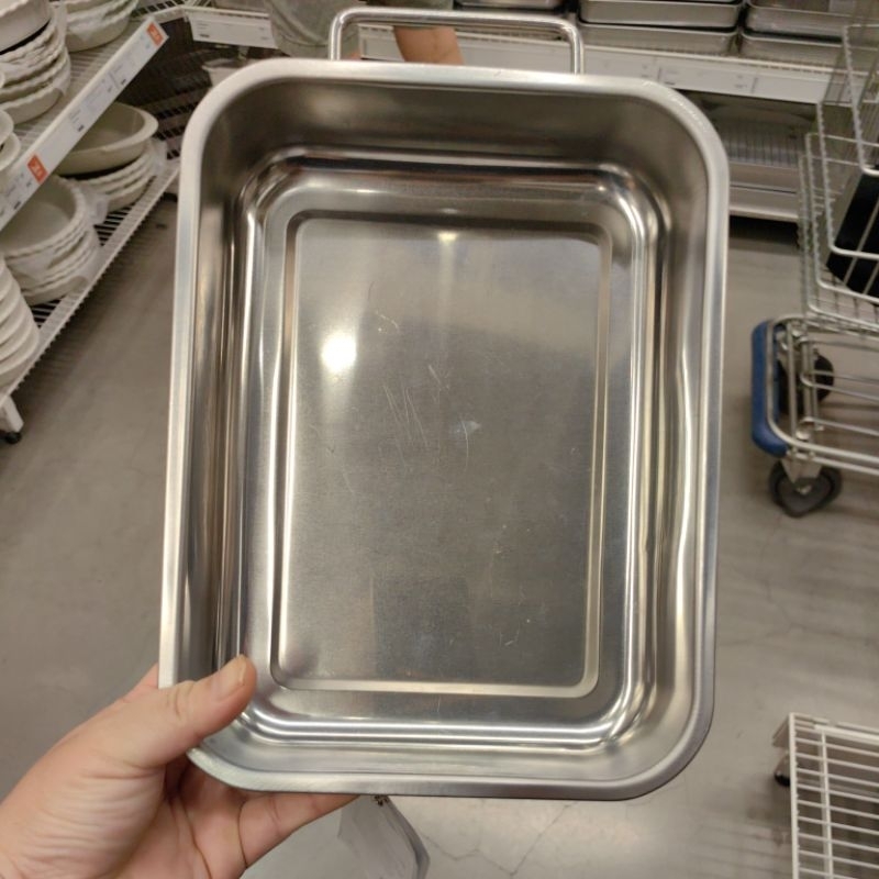 IKEA แท้ค่ะ ขายถูกมากๆ ถาดย่าง 26X20 ซม. สแตนเลส อิเกีย